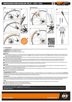 Kit De Garde-boue Raceblade Pro XL Noir -Abus Boutique AB bedienungsanleitung RACEBLADE PRO XL