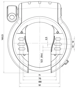AXA Antivol De Cadre Defender Retractable -Abus Boutique Axa Defender Retractable Rahmenschloss 55665195V405SC e