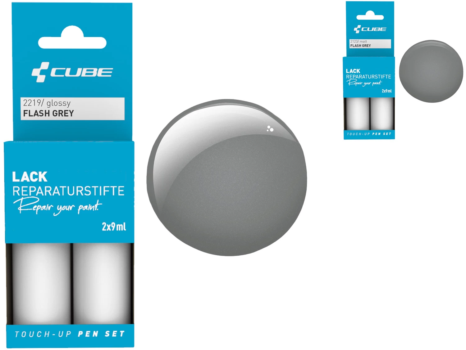 Cube Set De Stylos De Réparation De Peinture FLASH GREY 1 Cube Set De Stylos De Réparation De Peinture FLASH GREY