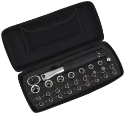 Clé Dynamométrique Comp 1/4" 2-24 Nm + Sélection D'embouts 25 Pièces