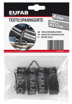 EUFAB Sangle De Serrage En Textile (pack De 4) -Abus Boutique Eufab 12011 Textilspanngurt 4er Pack 3
