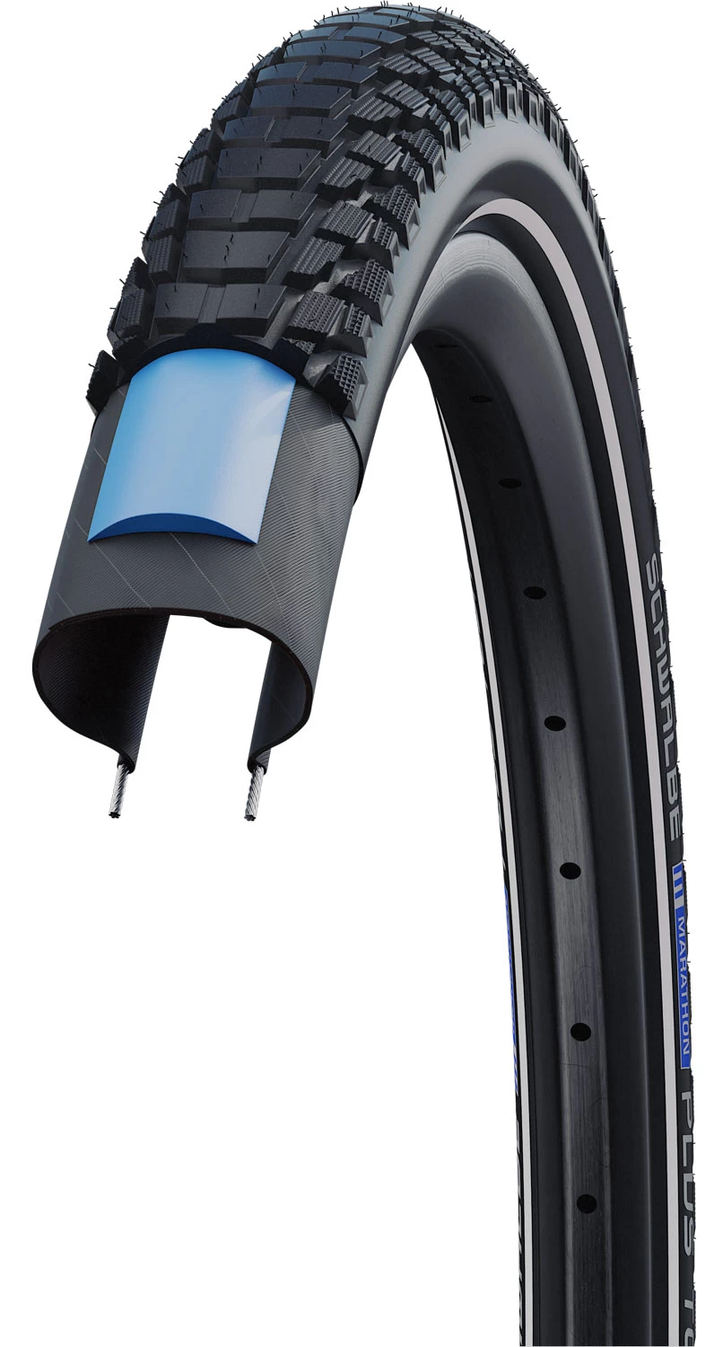 Schwalbe Marathon Plus Tour Performance 28" Addix.E SDG E-50 Reflex Pneu à Fil 3 Schwalbe Marathon Plus Tour Performance 28" Addix.E SDG E-50 Reflex Pneu à Fil – Image 3