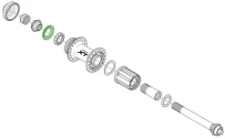 Shimano Bague D'étanchéité Pour Moyeu De Roue Arrière -Abus Boutique Shimano Dichtring fur Hinterradnabe Y26D10000 b