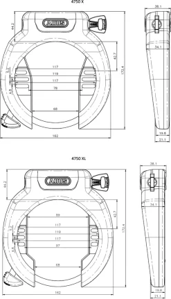 Abus Antivol De Cadre Pro Amparo 4750 XL NR 5 Abus Antivol De Cadre Pro Amparo 4750 XL NR -Abus Boutique abus 69353 20113958 Pro Amparo 4750 XL NR Rahmenschloss 3