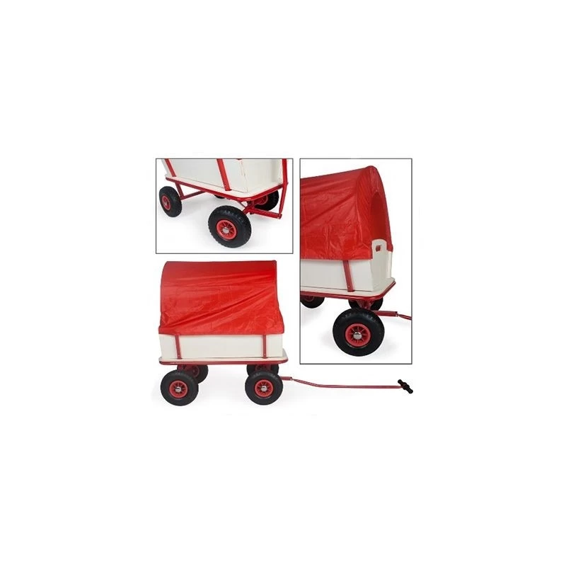 Chariot Jardin Remorque A Main Avec Bâche Enfant 2 Chariot Jardin Remorque A Main Avec Bâche Enfant – Image 2