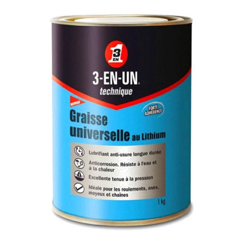XLC Graisse Lithium Pour Entretien Vélo - Pot De 1 Kg 1 XLC Graisse Lithium Pour Entretien Vélo - Pot De 1 Kg