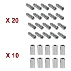 KIT EMBOUT De CABLE Et GAINE 4mm DERAILLEUR VELO VTT VTC VINTAGE