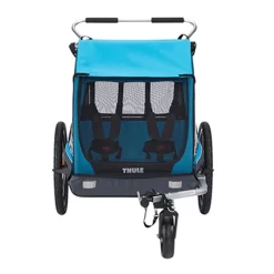 Remorque Poussette 2 Enfants Pour Vélo Thule Chariot Coaster XT -Abus Boutique remorque poussette 2 enfants pour velo thule chariot coaster xt 4